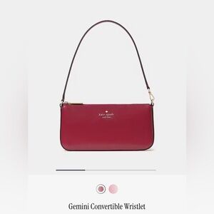 Kate Spade Red Gemini Convertible Wristlet
